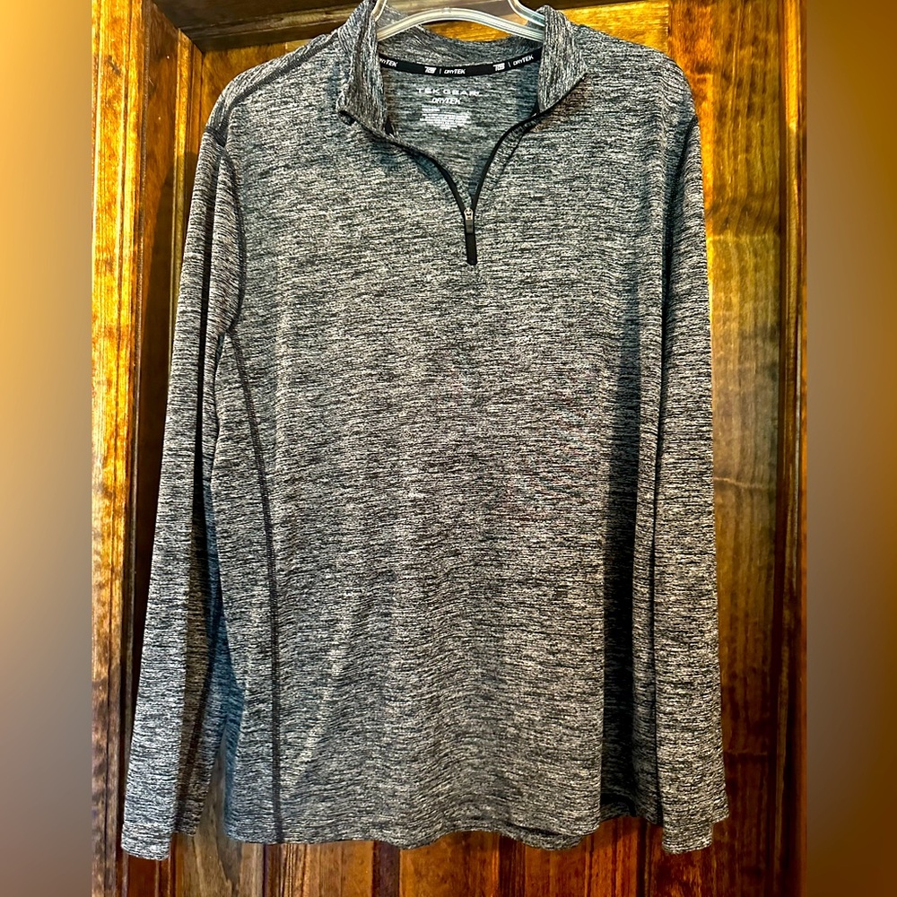 Tek Gear Black and Gray Performance Top